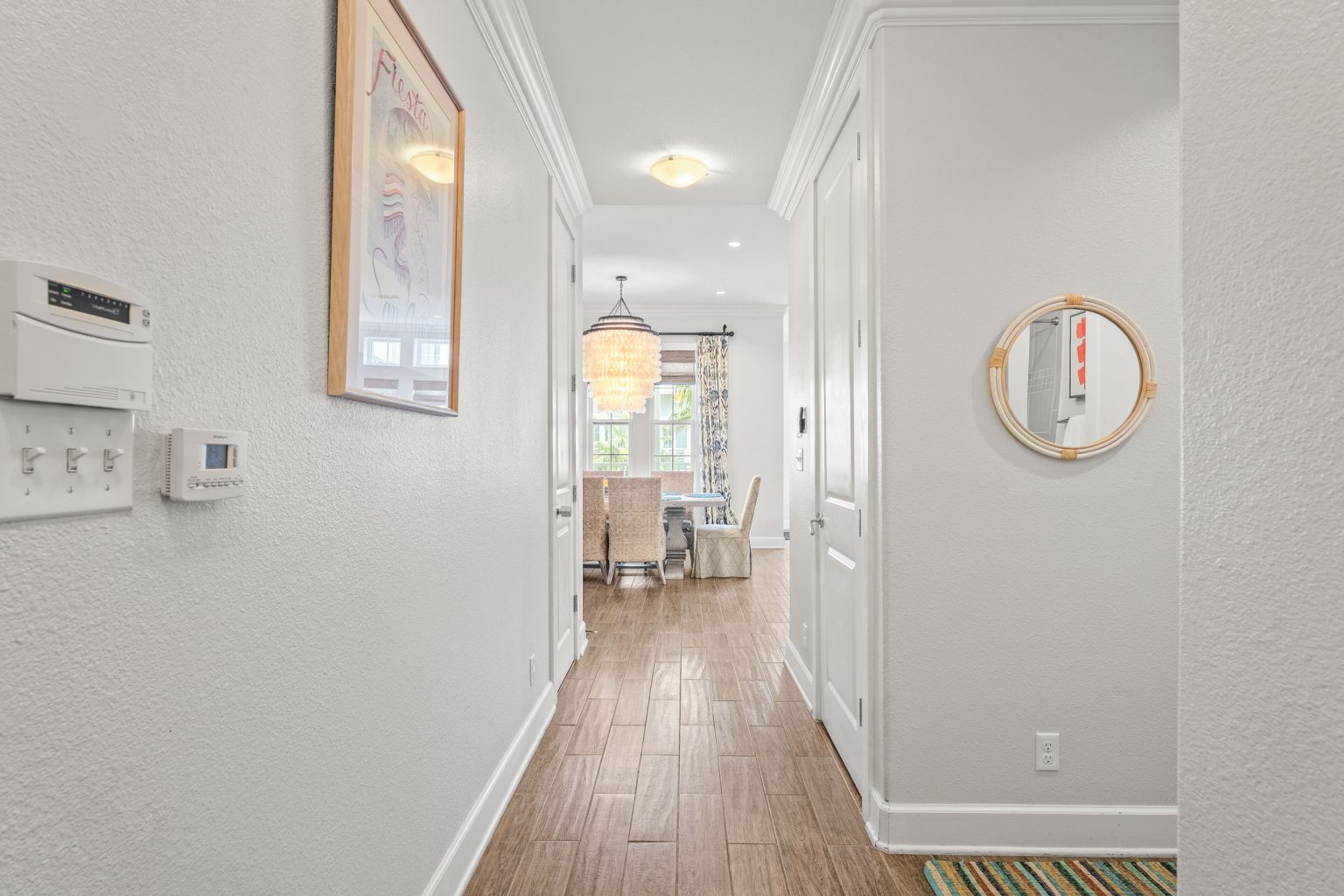 Entry hallway leading to the living area at 137 Palmilla Circle #204