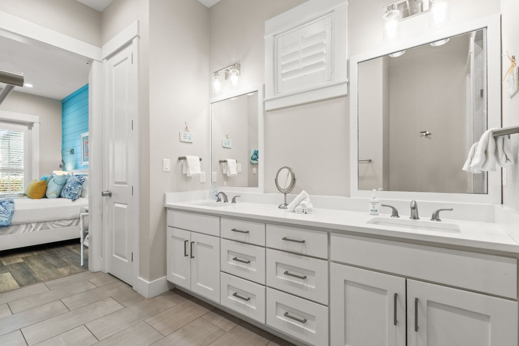 Bathroom with a double vanity at 152 Sea Rocket Lane