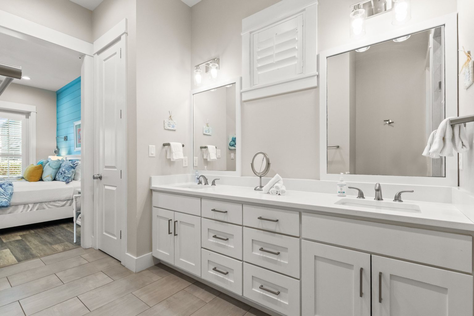 Bathroom with a double vanity at 152 Sea Rocket Lane