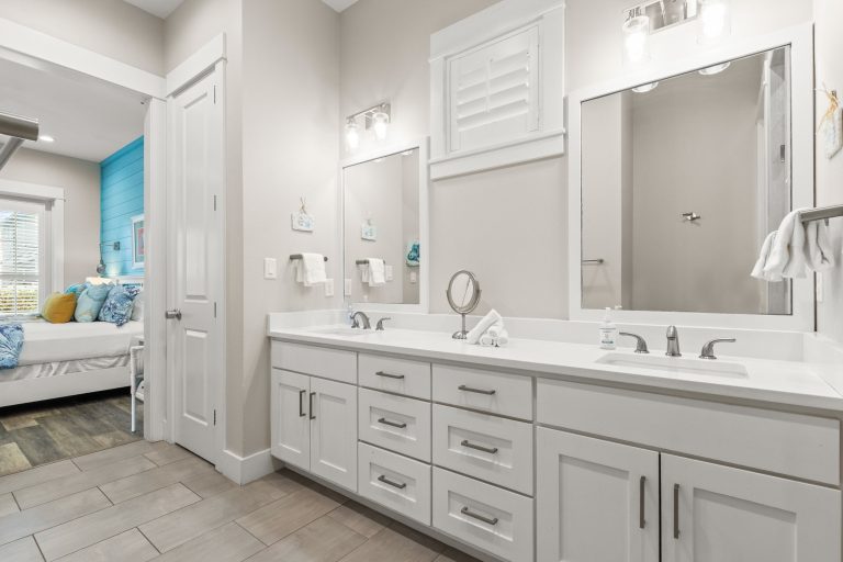 Bathroom with a double vanity at 152 Sea Rocket Lane