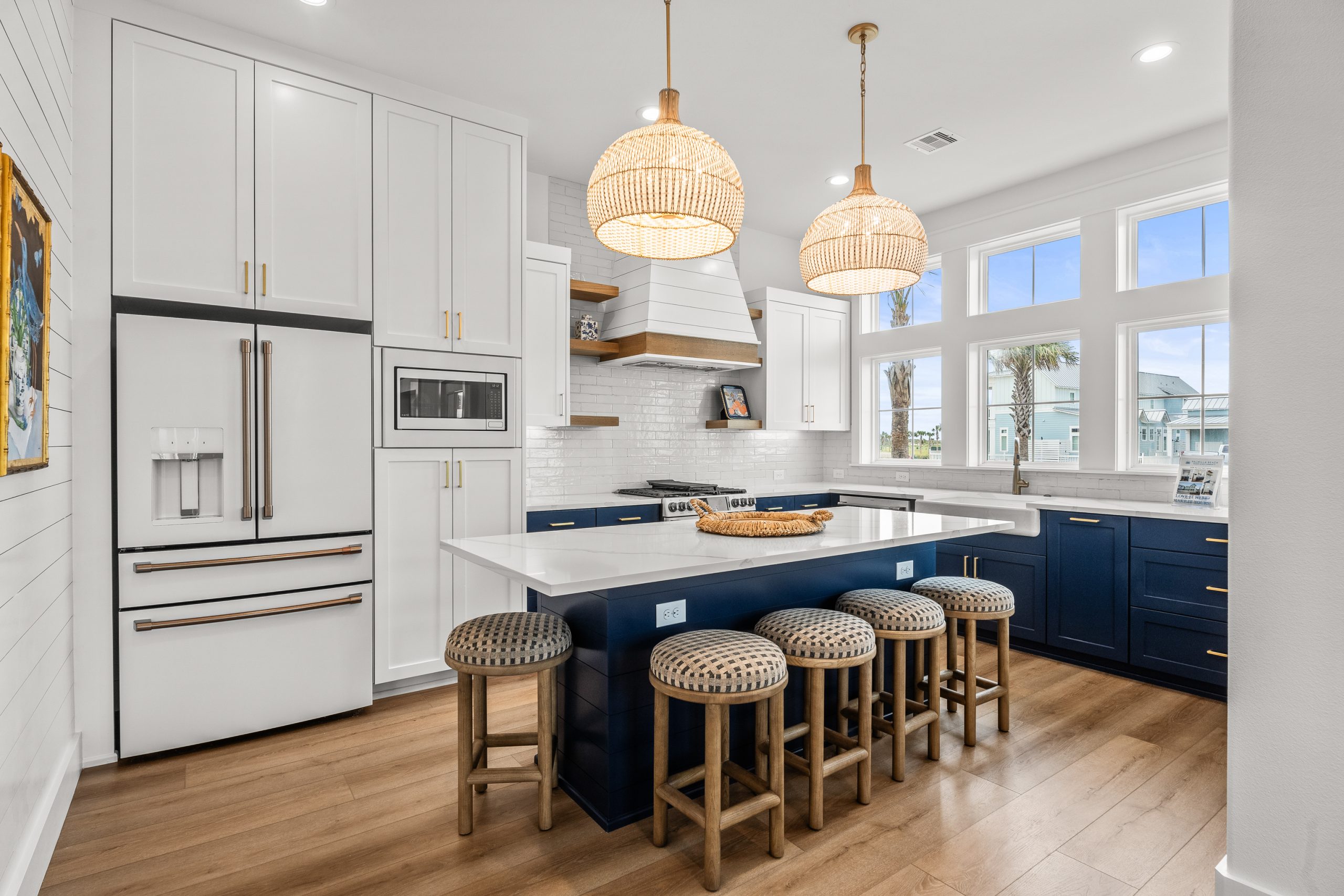 The Havens kitchen with island seating